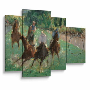 Obraz - Edouard Manet, At the Races, reprodukce (s hodinami) (V025169V11075C)