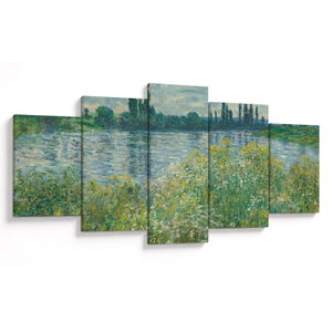 Obraz - Claude Monet, Banks of the Seine, reprodukce (V025170V150805PCS)
