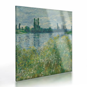 Skleněný obraz - Claude Monet, Banks of the Seine, reprodukce (V025170V4040GD)