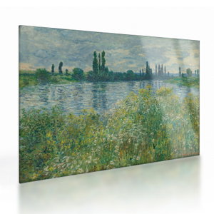 Skleněný obraz - Claude Monet, Banks of the Seine, reprodukce (V025170V7050GD)
