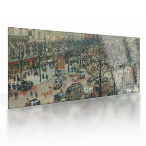 Tablou pe sticlă - Camille Pissarro, Boulevard des Italiens, Morning, Sunlight, reproducere (V025177V10050GD)