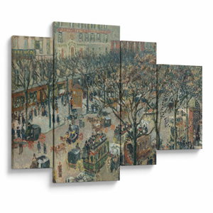 Tablou - Camille Pissarro, Boulevard des Italiens, Morning, Sunlight, reproducere (cu ceas) (V025177V11075C)