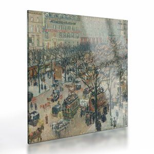 Tablou pe sticlă - Camille Pissarro, Boulevard des Italiens, Morning, Sunlight, reproducere (V025177V3030GD)