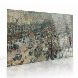 Tablou pe sticlă - Camille Pissarro, Boulevard des Italiens, Morning, Sunlight, reproducere (V025177V7050GD)