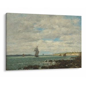Kép - Eugène Boudin, Coast of Brittany, reprodukciók (V025182V10070)