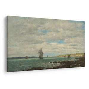 Kép - Eugène Boudin, Coast of Brittany, reprodukciók (V025182V12080)