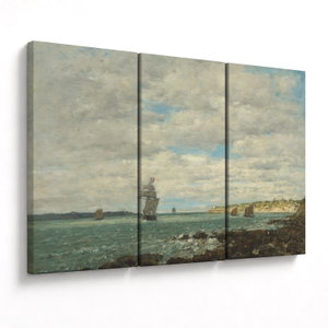 Kép - Eugène Boudin, Coast of Brittany, reprodukciók (V025182V120803PCS)