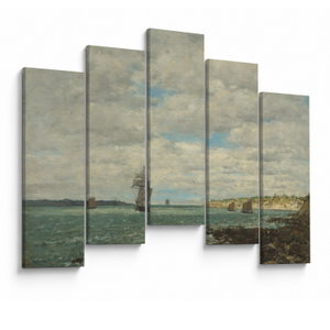 Kép - Eugène Boudin, Coast of Brittany, reprodukciók (V025182V12590)