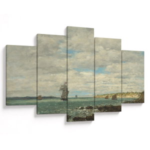 Kép - Eugène Boudin, Coast of Brittany, reprodukciók (V025182V150105)