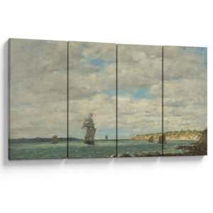 Kép - Eugène Boudin, Coast of Brittany, reprodukciók (V025182V16080)