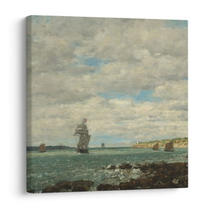 Kép - Eugène Boudin, Coast of Brittany, reprodukciók (V025182V3030)