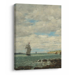 Kép - Eugène Boudin, Coast of Brittany, reprodukciók (V025182V3040)
