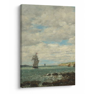 Kép - Eugène Boudin, Coast of Brittany, reprodukciók (V025182V5070)