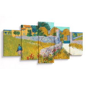 Obraz - Vincent van Gogh, Farmhouse in Provence, reprodukce (s hodinami) (V025185V15080C)