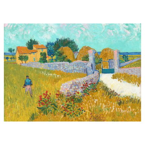 Glasschilderij - Vincent van Gogh, Boerderij in de Provence, reproducties (5)
