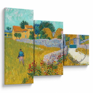 Obraz - Vincent van Gogh, Farmhouse in Provence, reprodukce (s hodinami) (V025185V9070C)