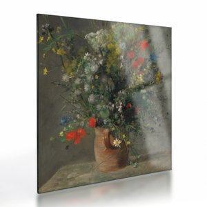 Skleněný obraz - Auguste Renoir,  Flowers in a Vase, reprodukce (V025189V4040GD)