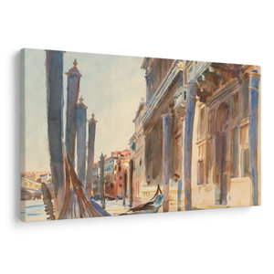 Obraz - John Singer Sargent, Gondola Moorings on the Grand Canal, reprodukce