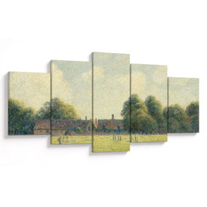 Obraz - Camille Pissarro, Hampton Court Green, reprodukce (V025194V150805PCS)
