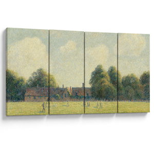 Obraz - Camille Pissarro, Hampton Court Green, reprodukce (V025194V16080)