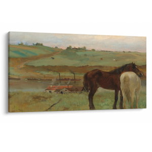 Obraz - Edgar Degas, Horses in a Meadow, reprodukce