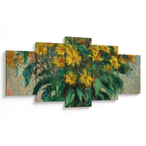 Obraz - Claude Monet, Jerusalem Artichoke Flowers, reprodukce (s hodinami) (V025198V15080C)
