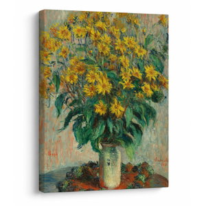 Obraz - Claude Monet, Jerusalem Artichoke Flowers, reprodukce (V025198V3040)