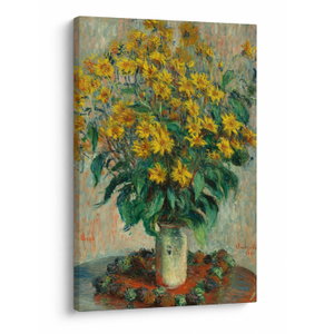 Obraz - Claude Monet, Jerusalem Artichoke Flowers, reprodukce (V025198V6090)