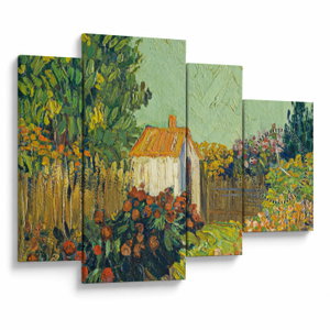 Obraz - Imitator of Vincent van Gogh, Landscape, reprodukce (s hodinami) (V025204V11075C)
