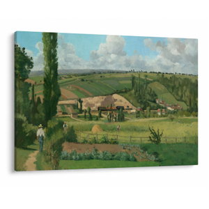 Obraz - Camille Pissarro, Landscape at Les Pâtis, Pontoise, reprodukce (V025205V10070)