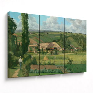Obraz - Camille Pissarro, Landscape at Les Pâtis, Pontoise, reprodukce (V025205V120803PCS)