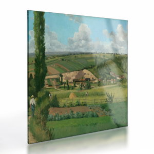 Skleněný obraz - Camille Pissarro, Landscape at Les Pâtis, Pontoise, reprodukce (V025205V4040GD)