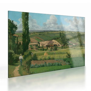 Skleněný obraz - Camille Pissarro, Landscape at Les Pâtis, Pontoise, reprodukce (V025205V7050GD)