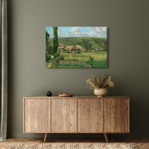 Obraz - Camille Pissarro, Landscape at Les Pâtis, Pontoise, reprodukce (3)