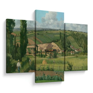Obraz - Camille Pissarro, Landscape at Les Pâtis, Pontoise, reprodukce (V025205V90603PCS)