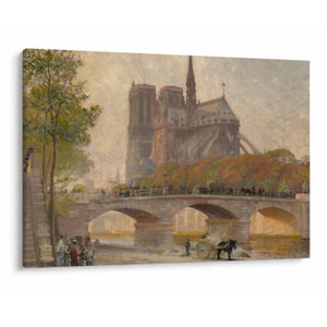 Obraz - Robert William Vonnoh, Notre Dame de Paris, reprodukce (V025218V10070)