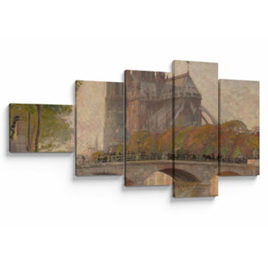 Obraz - Robert William Vonnoh, Notre Dame de Paris, reprodukce (V025218V11060)