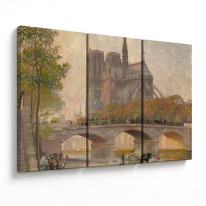 Obraz - Robert William Vonnoh, Notre Dame de Paris, reprodukce (V025218V120803PCS)