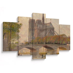 Obraz - Robert William Vonnoh, Notre Dame de Paris, reprodukce (V025218V150105)