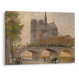 Obraz - Robert William Vonnoh, Notre Dame de Paris, reprodukce (V025218V7050)