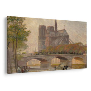 Obraz - Robert William Vonnoh, Notre Dame de Paris, reprodukce (V025218V9060)