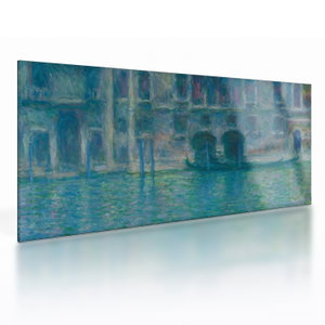 Skleněný obraz - Claude Monet, Palazzo da Mula, Venice, reprodukce (V025223V10050GD)