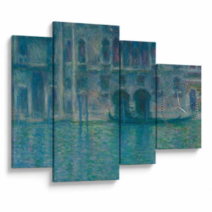 Obraz - Claude Monet, Palazzo da Mula, Venice, reprodukce (s hodinami) (V025223V11075C)