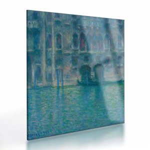 Skleněný obraz - Claude Monet, Palazzo da Mula, Venice, reprodukce (V025223V3030GD)