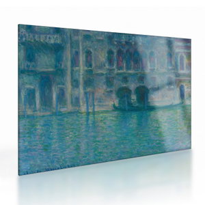 Skleněný obraz - Claude Monet, Palazzo da Mula, Venice, reprodukce (V025223V7050GD)