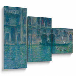 Obraz - Claude Monet, Palazzo da Mula, Venice, reprodukce (s hodinami) (V025223V9070C)