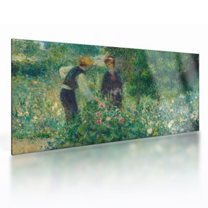 Skleněný obraz - Auguste Renoir, Picking Flowers, reprodukce (V025227V10050GD)