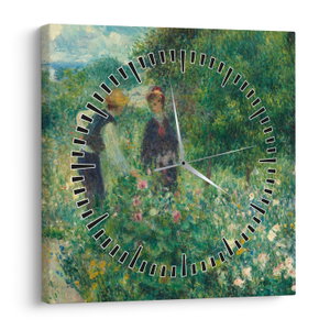 Obraz - Auguste Renoir, Picking Flowers, reprodukce (s hodinami) (V025227V3030C)