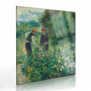 Skleněný obraz - Auguste Renoir, Picking Flowers, reprodukce (V025227V4040GD)