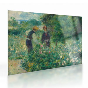 Skleněný obraz - Auguste Renoir, Picking Flowers, reprodukce (V025227V7050GD)